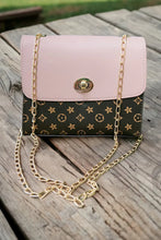 Load image into Gallery viewer, Brown / Pink Star Crossbody Purse
