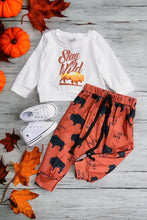 Load image into Gallery viewer, Stay wild Sweatshirt pants set
