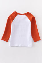 Load image into Gallery viewer, Thanksgiving rust raglan top
