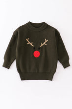 Load image into Gallery viewer, Forest Christmas Antler sweater
