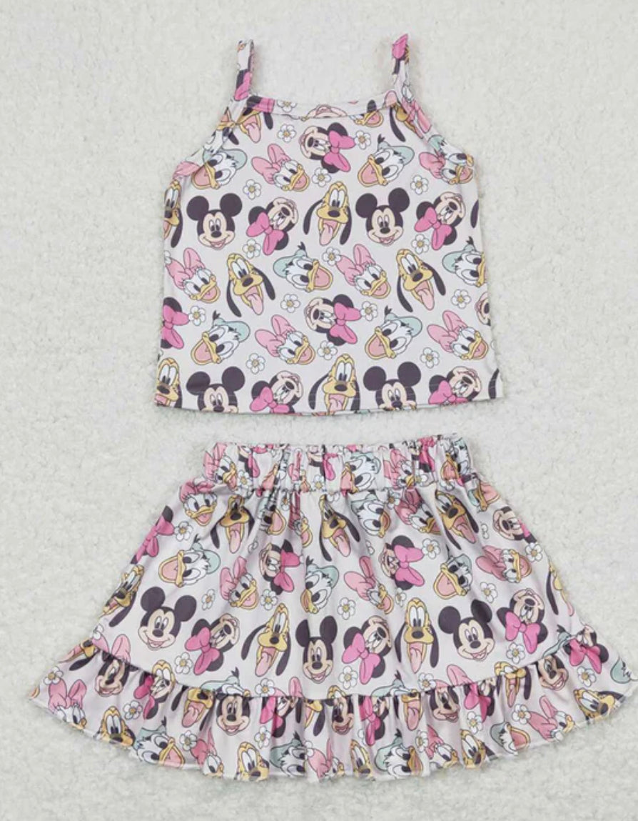 Mouse & Friends Skirt Set