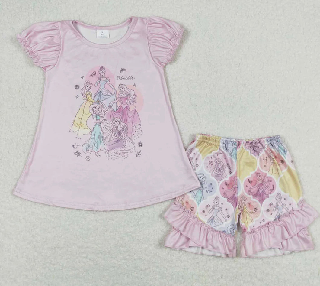 Princesses Shorts Set