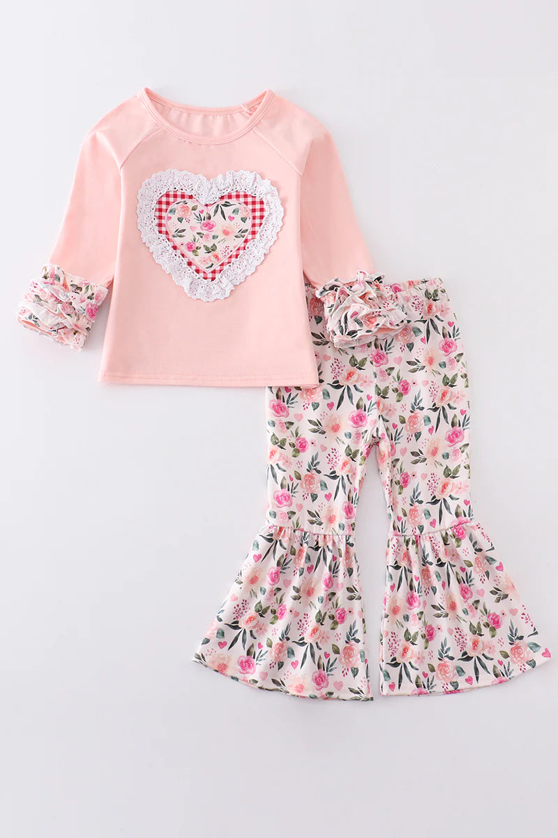 Floral Heart Flares Set