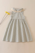 Load image into Gallery viewer, Green Plaid Linen Dress
