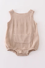 Load image into Gallery viewer, Beige / Sage Bubble Romper
