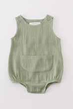 Load image into Gallery viewer, Beige / Sage Bubble Romper
