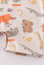 Load image into Gallery viewer, Animals Print Boy Romper
