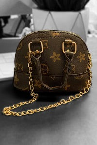 Brown Half moon Crossbody