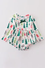 Load image into Gallery viewer, Christmas Tree Bow Romper
