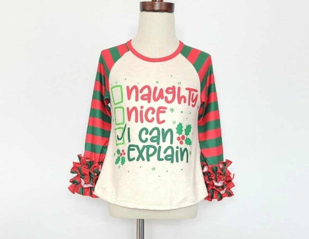 NAUGHTY/ NICE RAGLAN