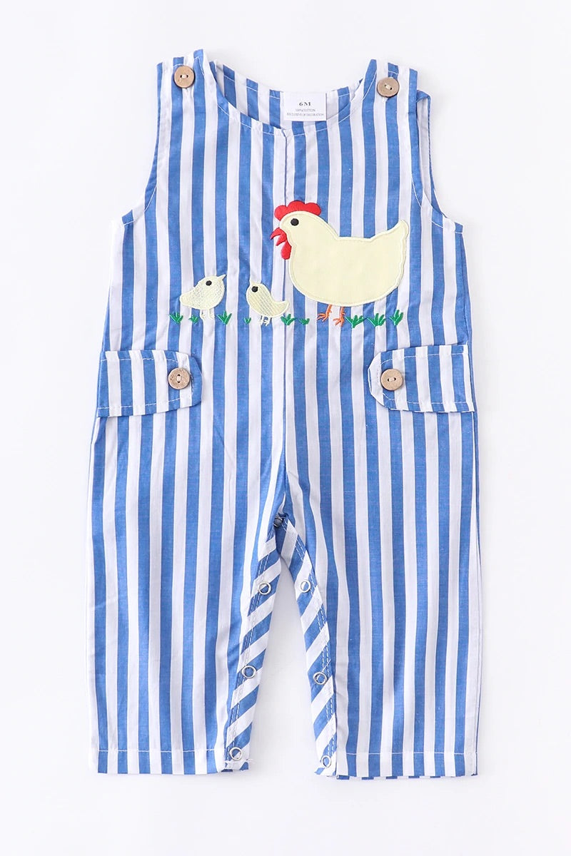 Striped Chicken Romper