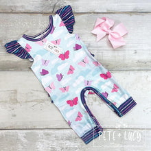 Load image into Gallery viewer, Fly With Me Butterfly Romper
