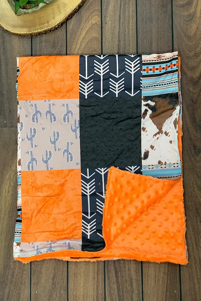 Orange w/ Arrows Blanket