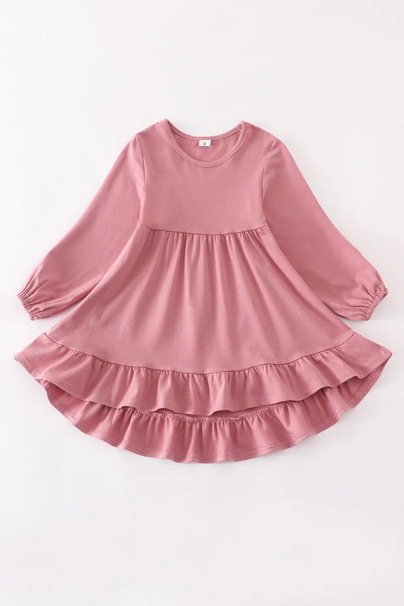 Mauve Ruffle Dress