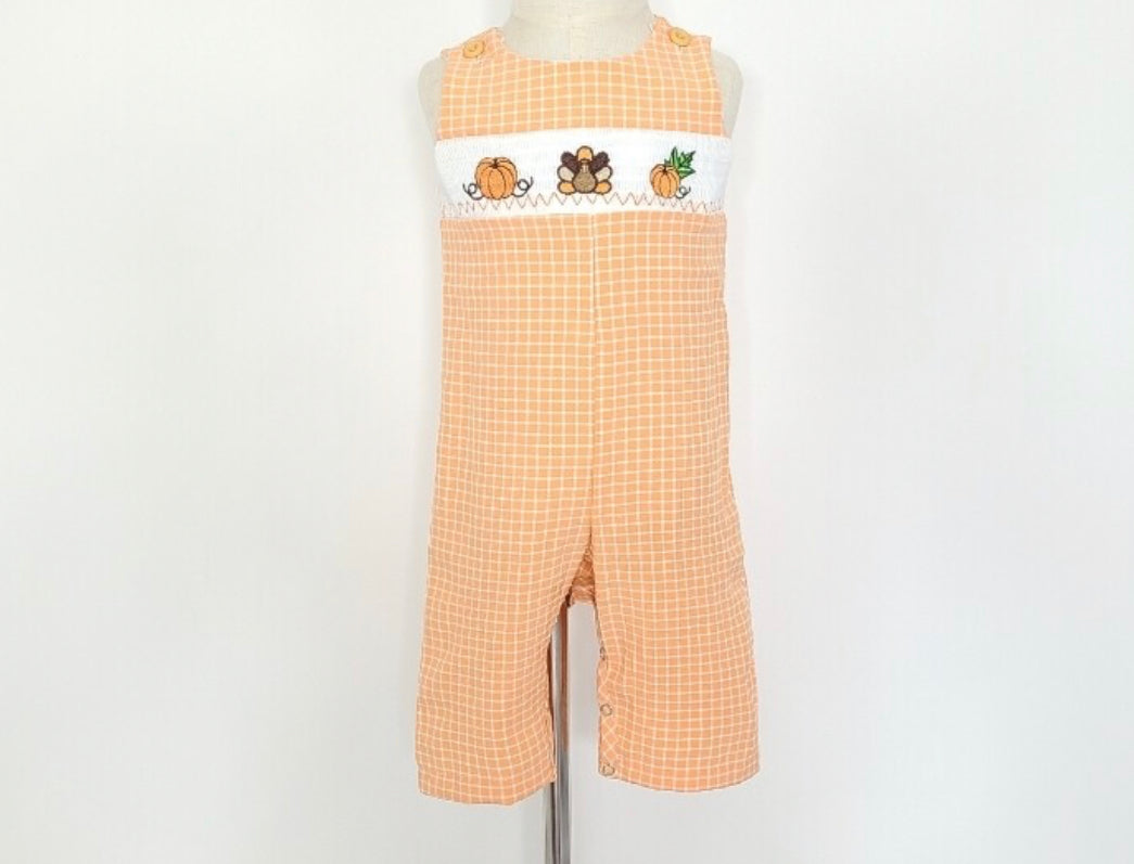 Turkey Smocked Romper