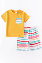 Load image into Gallery viewer, Striped Shorts Set
