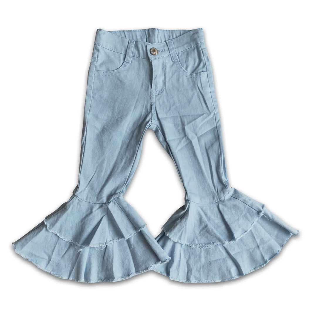 Sky Blue Denim Bell Bottoms