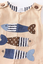 Load image into Gallery viewer, Fish Khaki Romper
