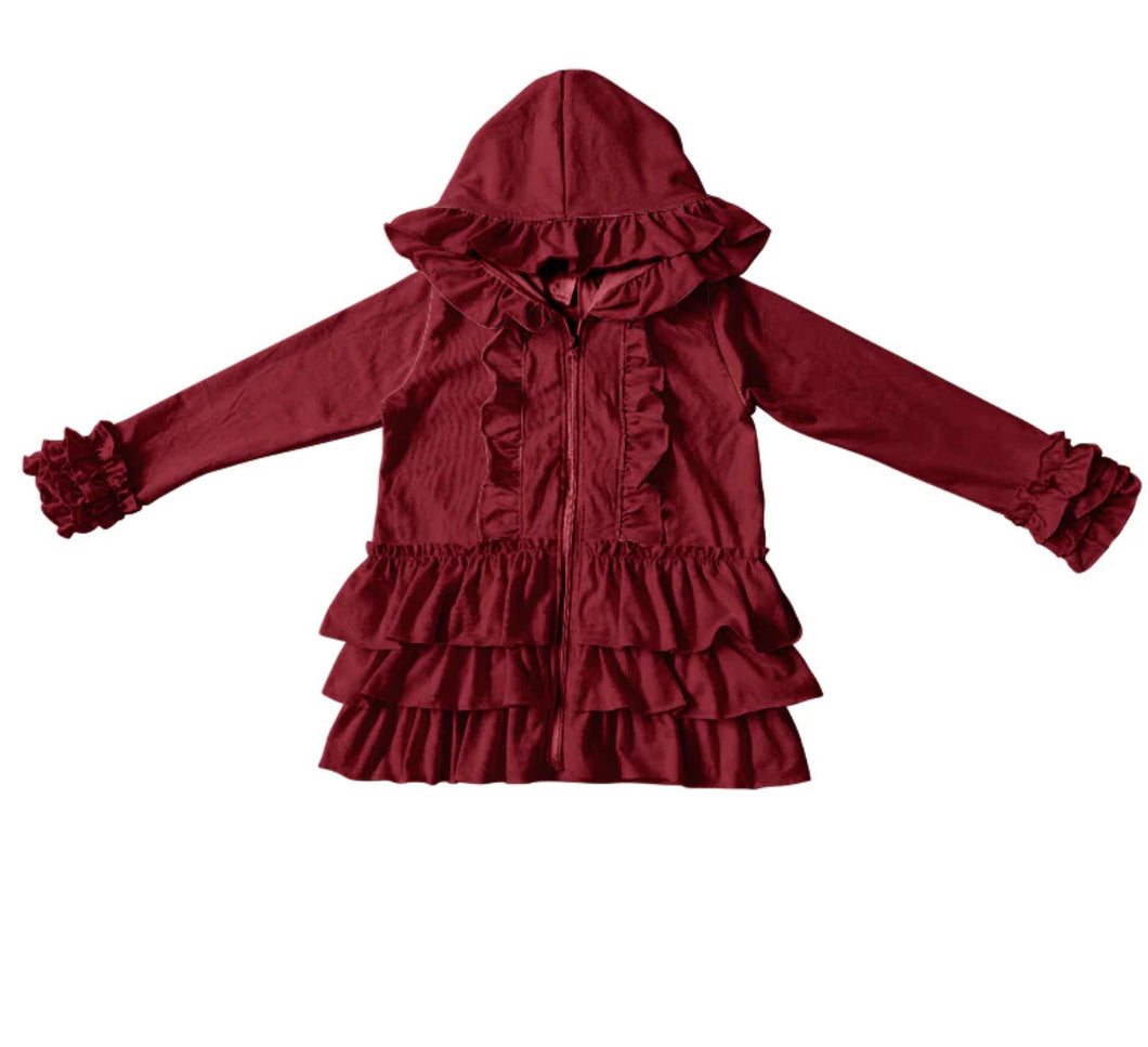 Ruffle Rust Jacket