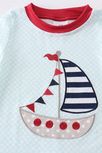 Load image into Gallery viewer, Mint Sailboat Romper
