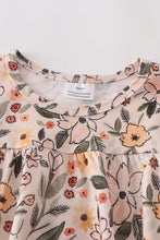 Load image into Gallery viewer, Mustard Floral Bubble Romper
