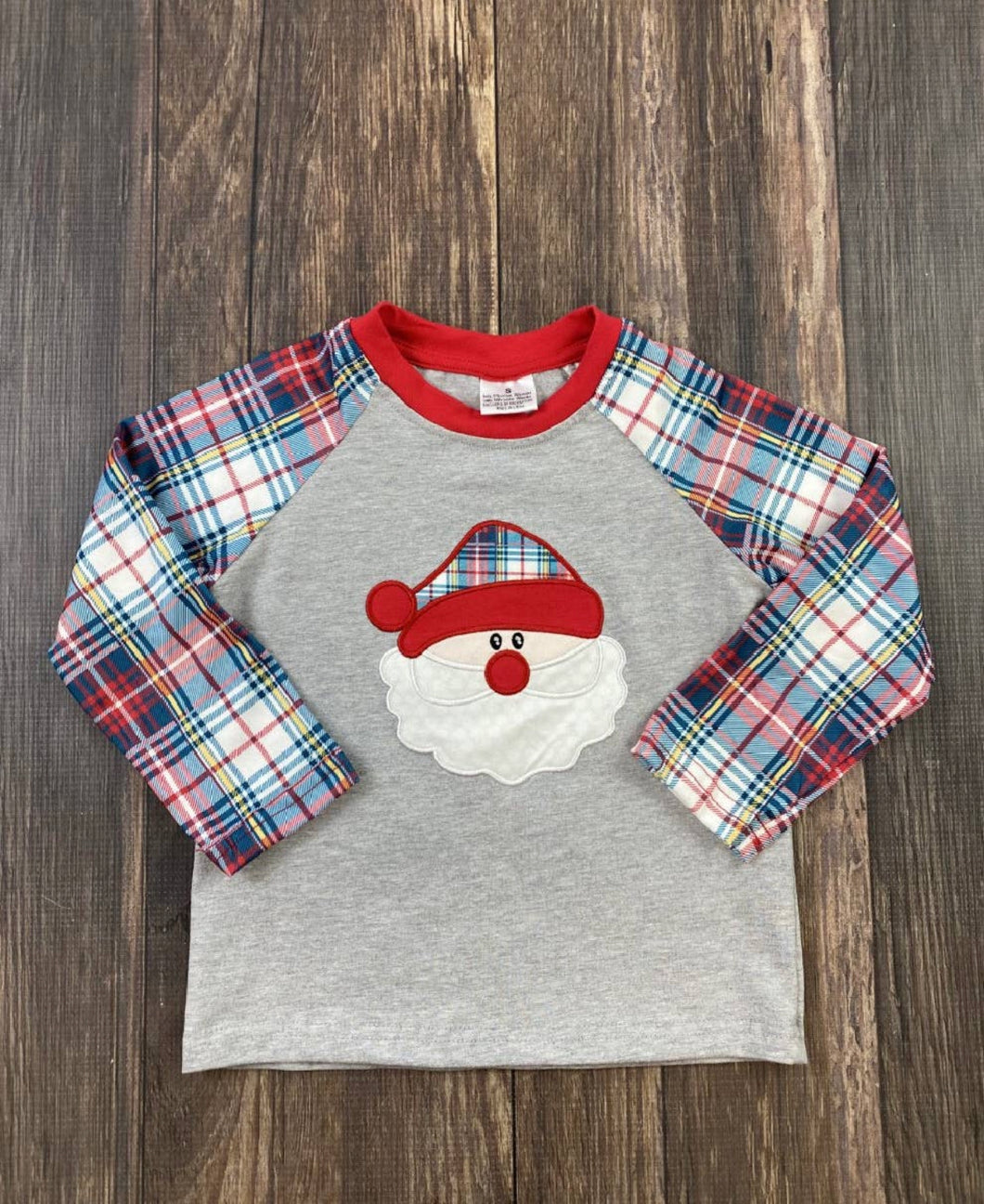 Plaid Santa Shirt