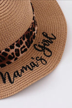 Load image into Gallery viewer, Leopard Straw Hat Mommy &amp; Me
