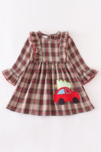 Load image into Gallery viewer, Plaid Christmas Car Dress
