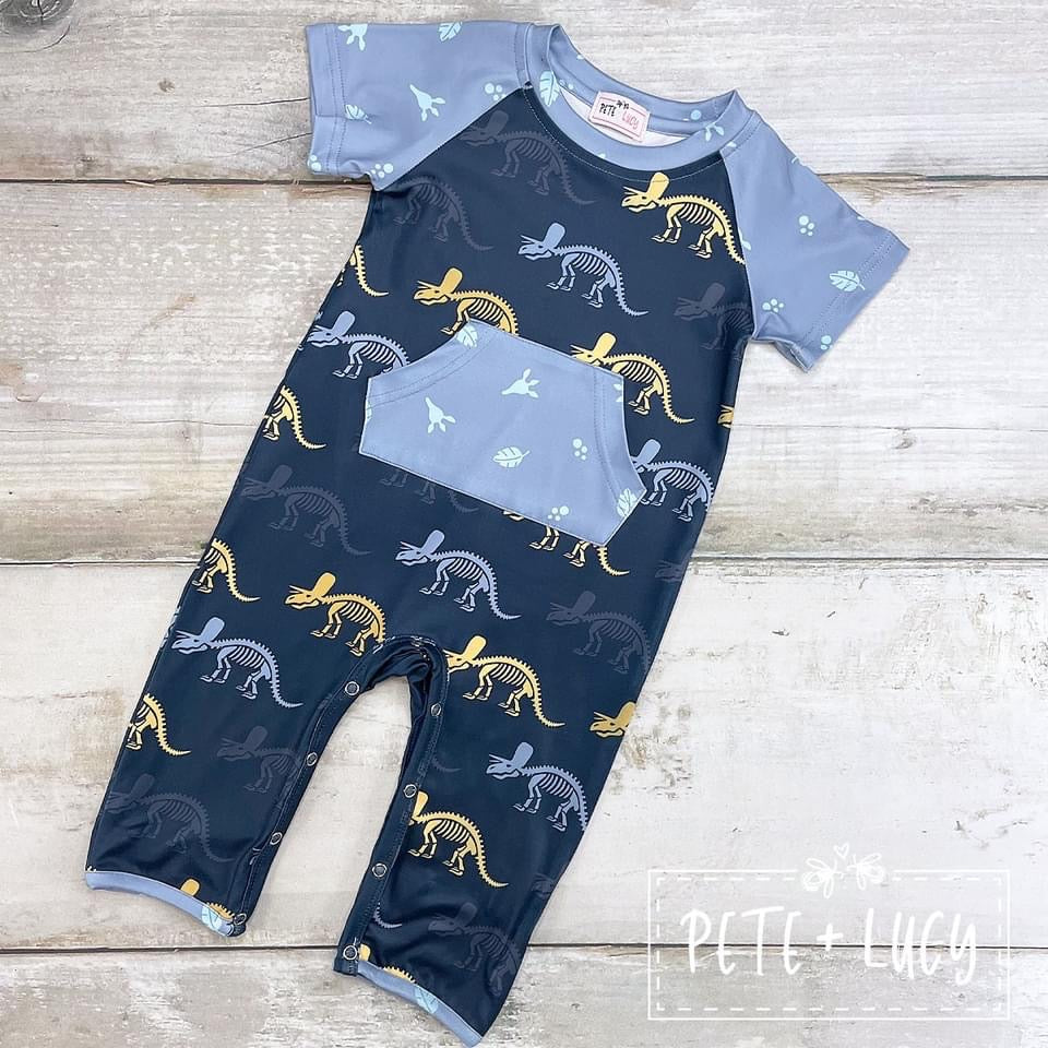 Dino Bones Romper