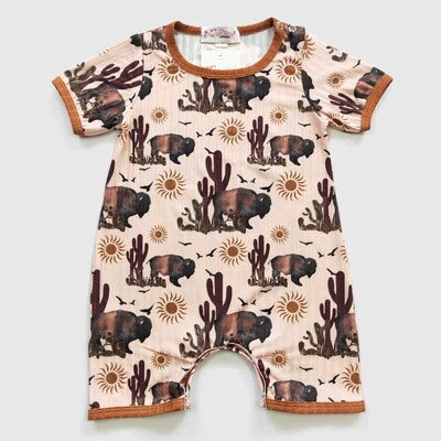 Bison Western Romper