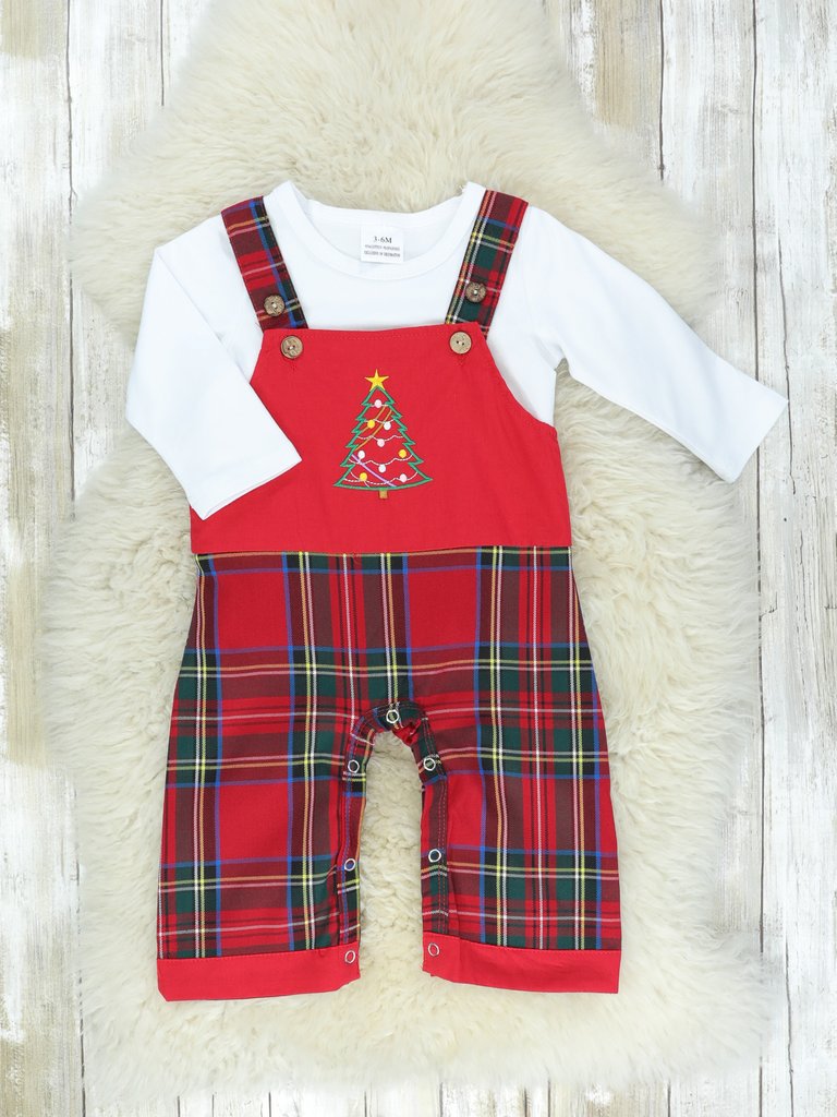 Red Plaid Pine Set