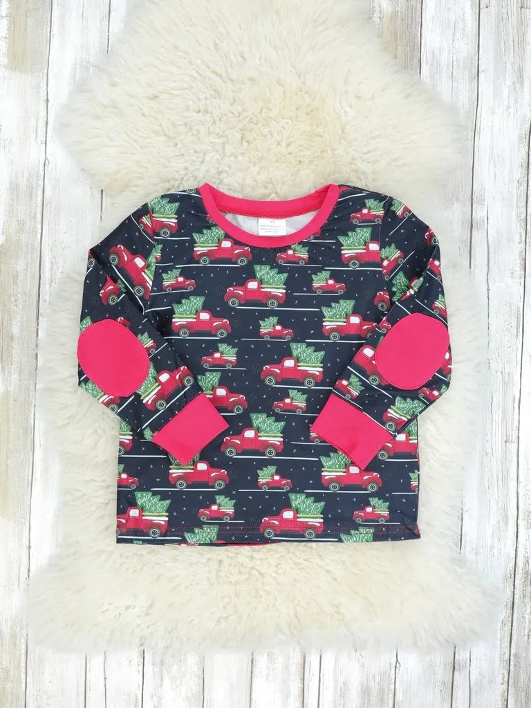 Red Christmas Truck Shirt