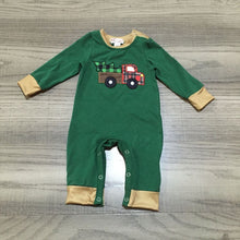 Load image into Gallery viewer, Hunter Green Truck Romper
