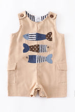 Load image into Gallery viewer, Fish Khaki Romper
