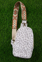 Load image into Gallery viewer, Women Gray Animal Print Crossbody
