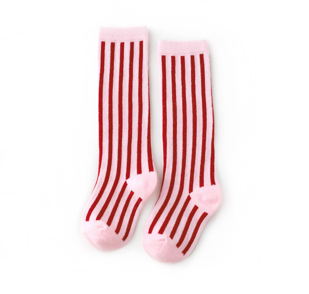 Candy Stripe Knee High Socks