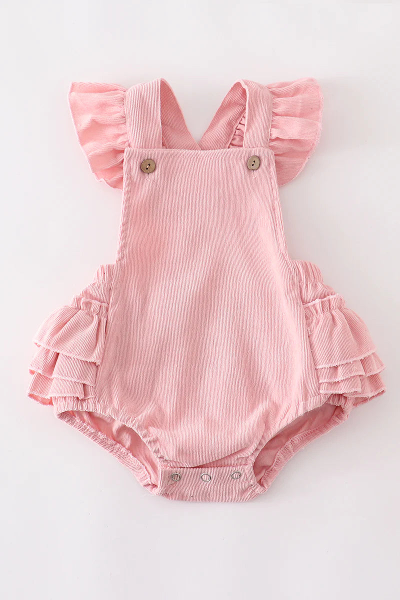 Blush Velvet Bubble Romper