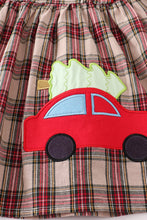 Load image into Gallery viewer, Plaid Christmas Car Dress
