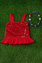 Load image into Gallery viewer, Red Sequin Tank Top
